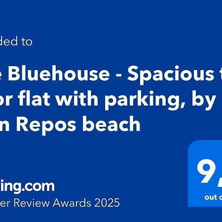 The Bluehouse - Spacious Top Floor Flat With Parking, By Mon Repos Beach Corfu  Exterior photo